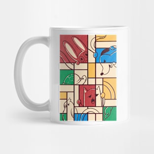 pets mondrian Mug